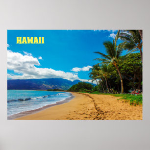 Customise Aloha Hawaii Tropical Poster