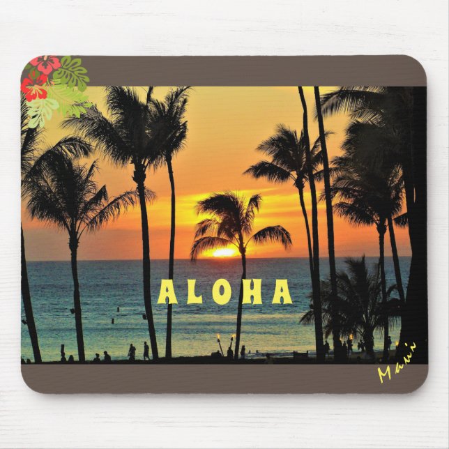 Customise Aloha - Maui Mouse Pad (Front)