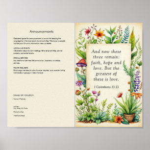 Customise and Download Church Bulletin Poster