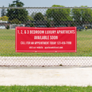 Customise Apartments For Rent Multi Coloured Small Banner