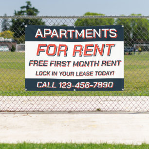 Customise Apartments For Rent or Lease Banner