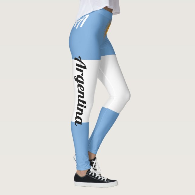 Customise Argentina National Flag Leggings (Right)
