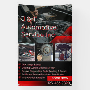 Customise Auto Repair Garage Service List With Log Banner
