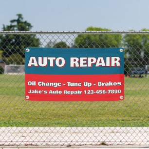 Customise Auto Repair Service Brakes Oil Change Banner