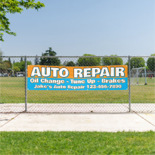 Customise Auto Repair Service Brakes Oil Change Banner