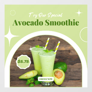 Customise Avocado Smoothie Shop Promo Price