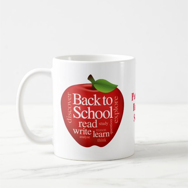 Customise Back to School  Coffee Mug (Left)