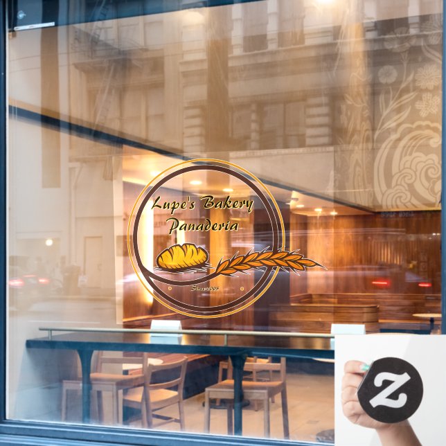 Customise Bakery Shop Bread Grain Front  (Cafe Window)