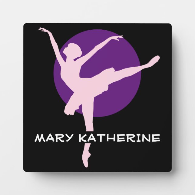 Customise Ballet Dance Plaque (Front)