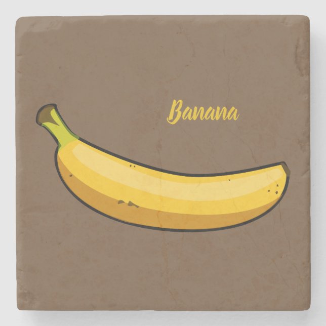 Customise Banana Stone Coaster (Front)