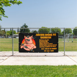 Customise Barbecue Smoker Mobile Business Banner