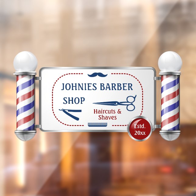 Customise Barber Pole Barber Shop Business (Sheet 2)