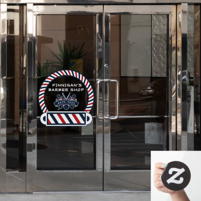 Customise Barber Shop Pole Colours Front   (Office Door)