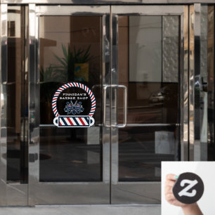 Customise Barber Shop Pole Colours Front Door