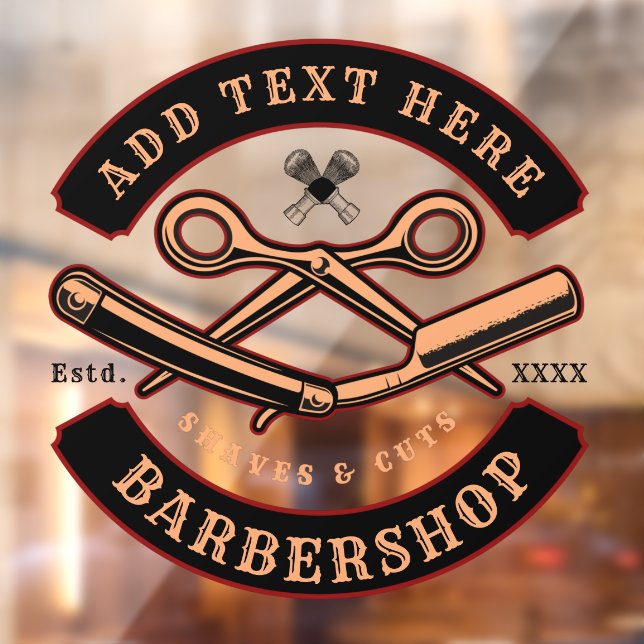 Customise Barbershop Business Front  (Sheet 2)