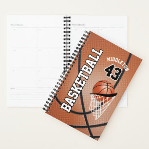 Customise Basketball Game - Brown Planner