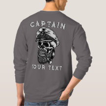 Customise Bearded Sea Captain Skull Smoking Pipe