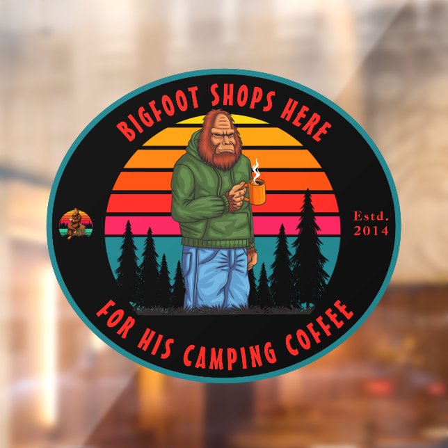 Customise Bigfoot Camp Coffee Shop Logo Front  (Sheet 2)