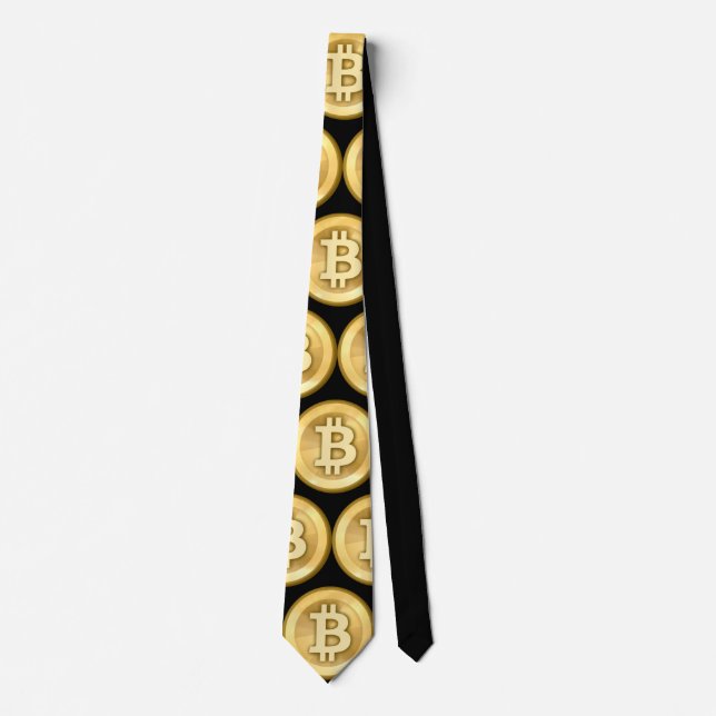 Customise Bitcoins Party Tie (Front)