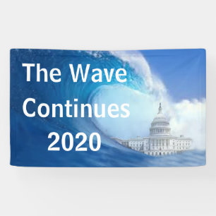 Customise Blue Wave Election 2020 Banner