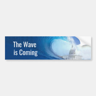 Customise Blue Wave Election 2022 Bumper Sticker