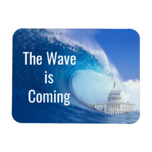 Customise Blue Wave Election 2022 Magnet