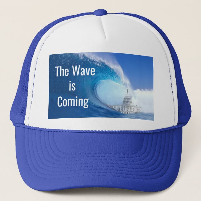 Customise Blue Wave Election 2022 Trucker Hat (Front)