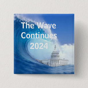 Customise Blue Wave Election 2024 Button