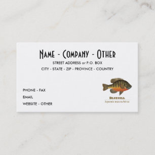 Customise Bluegill, Bream Business Card