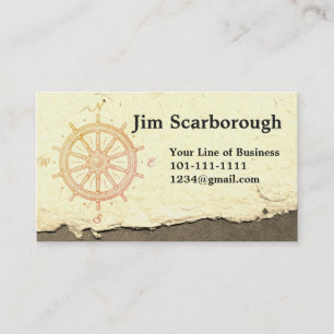 Customise both sides of Compass and Wheel Drawing Business Card