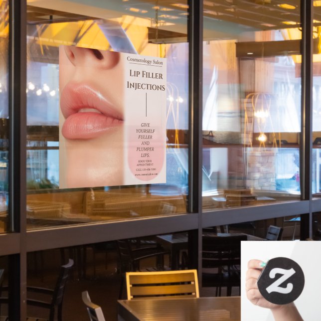 Customise Botox Lip Filler Cosmetology Beauty (Restaurant Window)