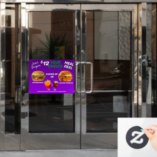 Customise Burger Restaurant Meal Deal Promo