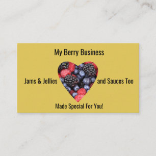 Customise Business Card Berry Jams Jellies