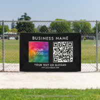 Customise Business Logo QR Code Elegant Outdoor