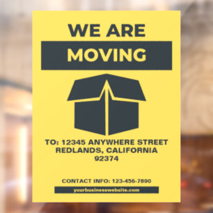 Customise Business Shop Restaurant Moving Front