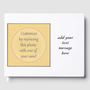 Customise by Adding Your Photo or Art Guest Book