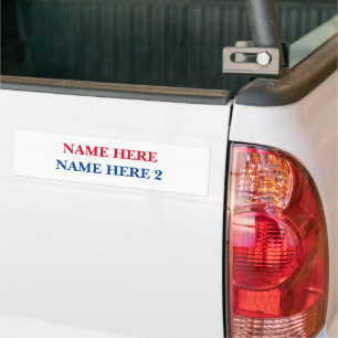 Customise Campaign Name Election Day Bumper Sticker