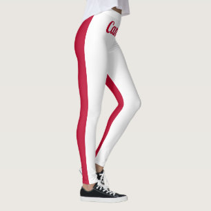 Customise Canadian national flag Leggings