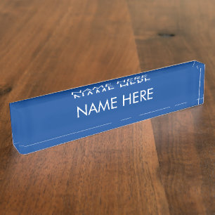 customise, change name text blue white nameplate