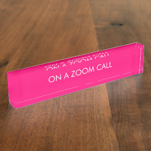 customise, change name text hot pink white nameplate