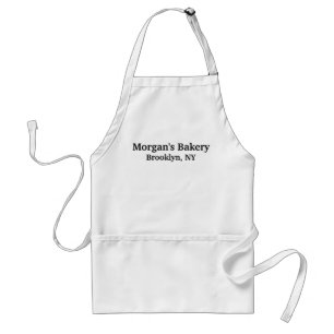 customise change name text white black Apron