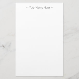 customise change name text white black stationery