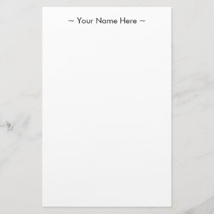 customise change name text white black stationery