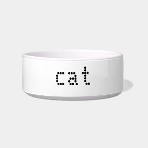 "customise / change your text & colours" - pet bow bowl