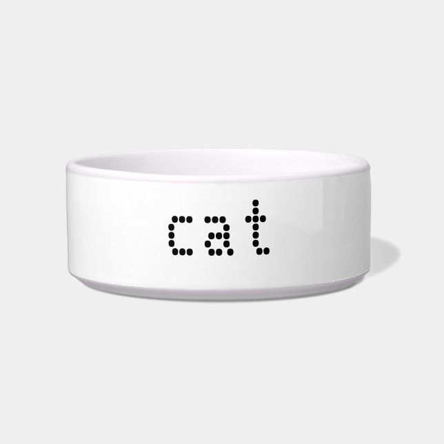 "customise / change your text & colours" - pet bow bowl (Front)