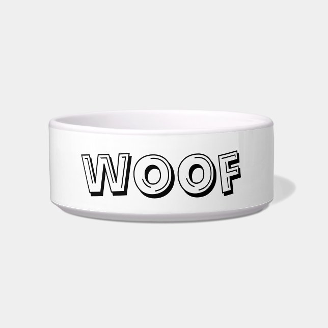 "customise / change your text & colours" - pet bow bowl (Front)