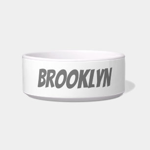 "customise / change your text & colours" - pet bow bowl