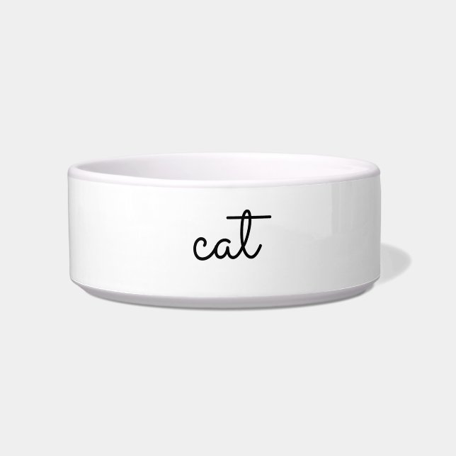 "customise / change your text & colours" - pet bow bowl (Front)