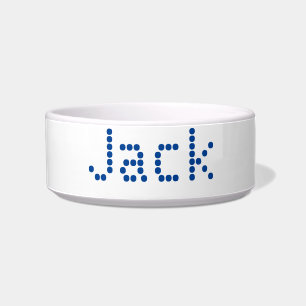 "customise / change your text & colours" - pet bow bowl