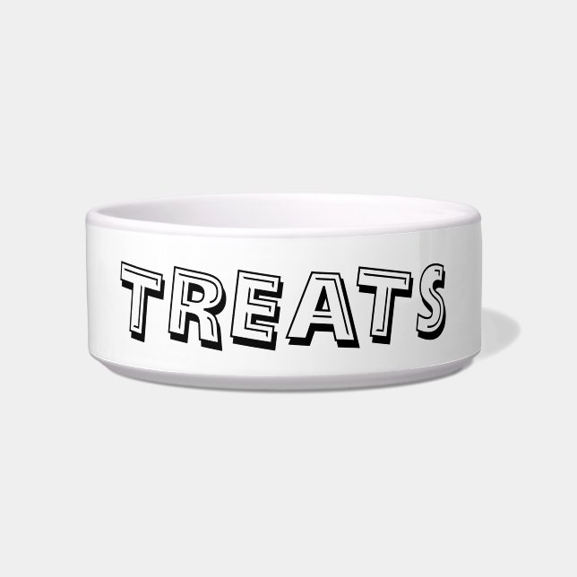 customise / change your text & colours - pet bowl (Front)